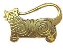 the brass tiger charm
